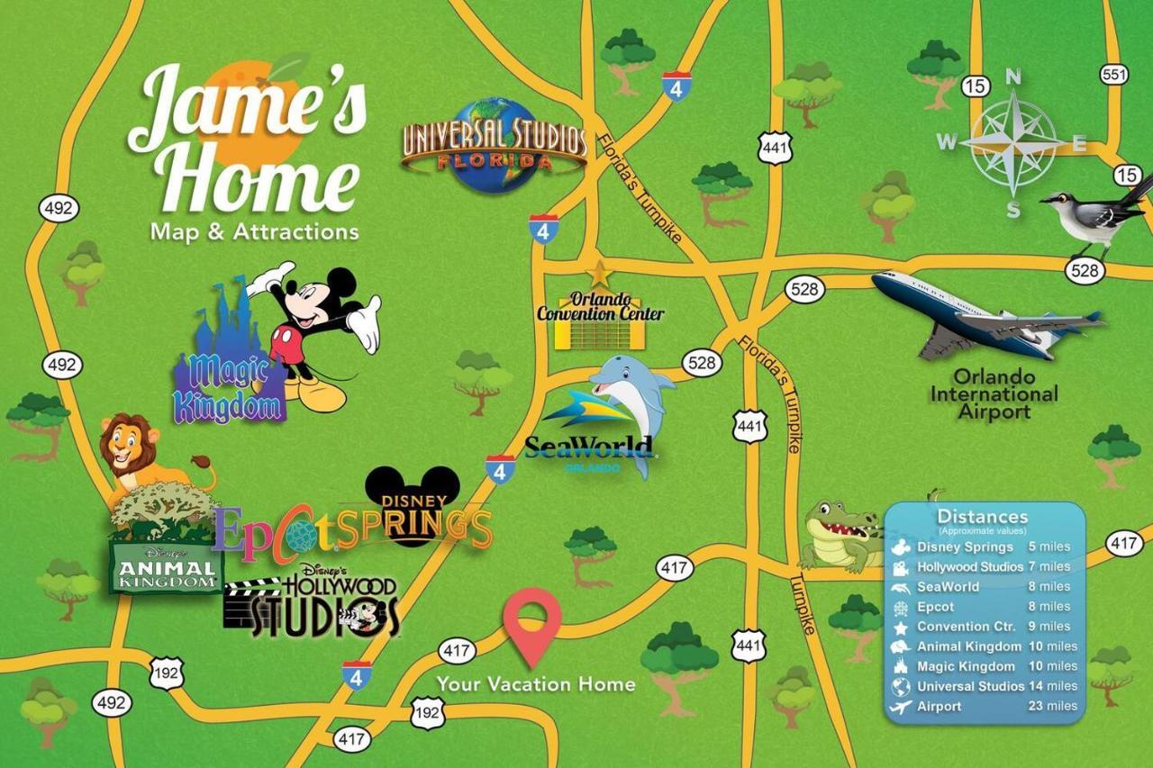 H - New 2 Bedroom Condo - 5 Miles To Disney - Free Water Park Kissimmee Ngoại thất bức ảnh